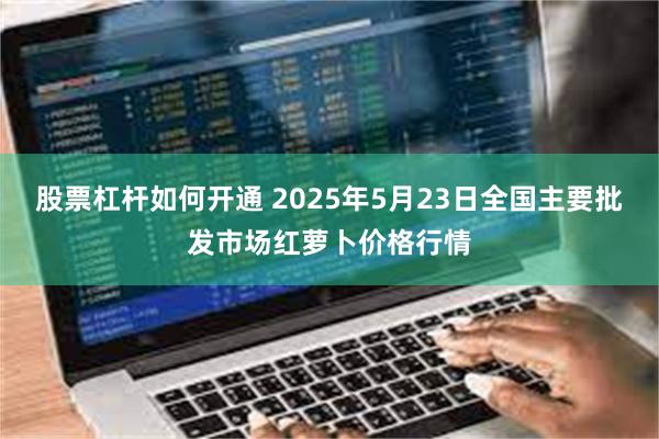 股票杠杆如何开通 2025年5月23日全国主要批发市场红萝卜价格行情