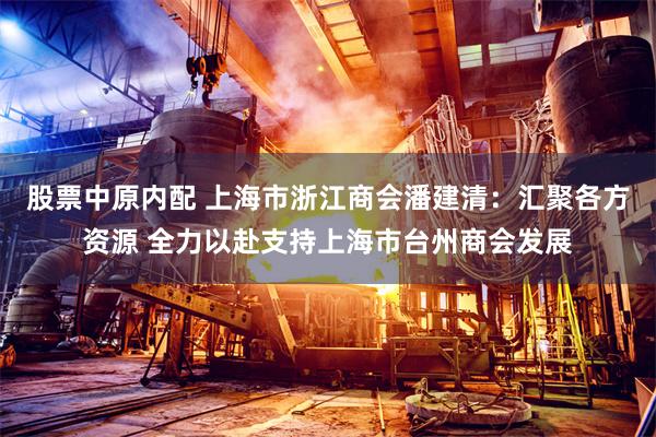 股票中原内配 上海市浙江商会潘建清：汇聚各方资源 全力以赴支持上海市台州商会发展